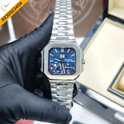Patek Philippe Cubitus Steel Blue Dial Swiss Automatic Watch