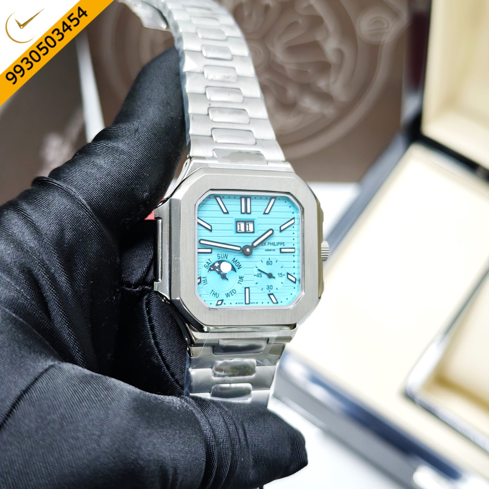 Patek Philippe Cubitus Steel Tiffany Dial Swiss Automatic Watch - Image 3
