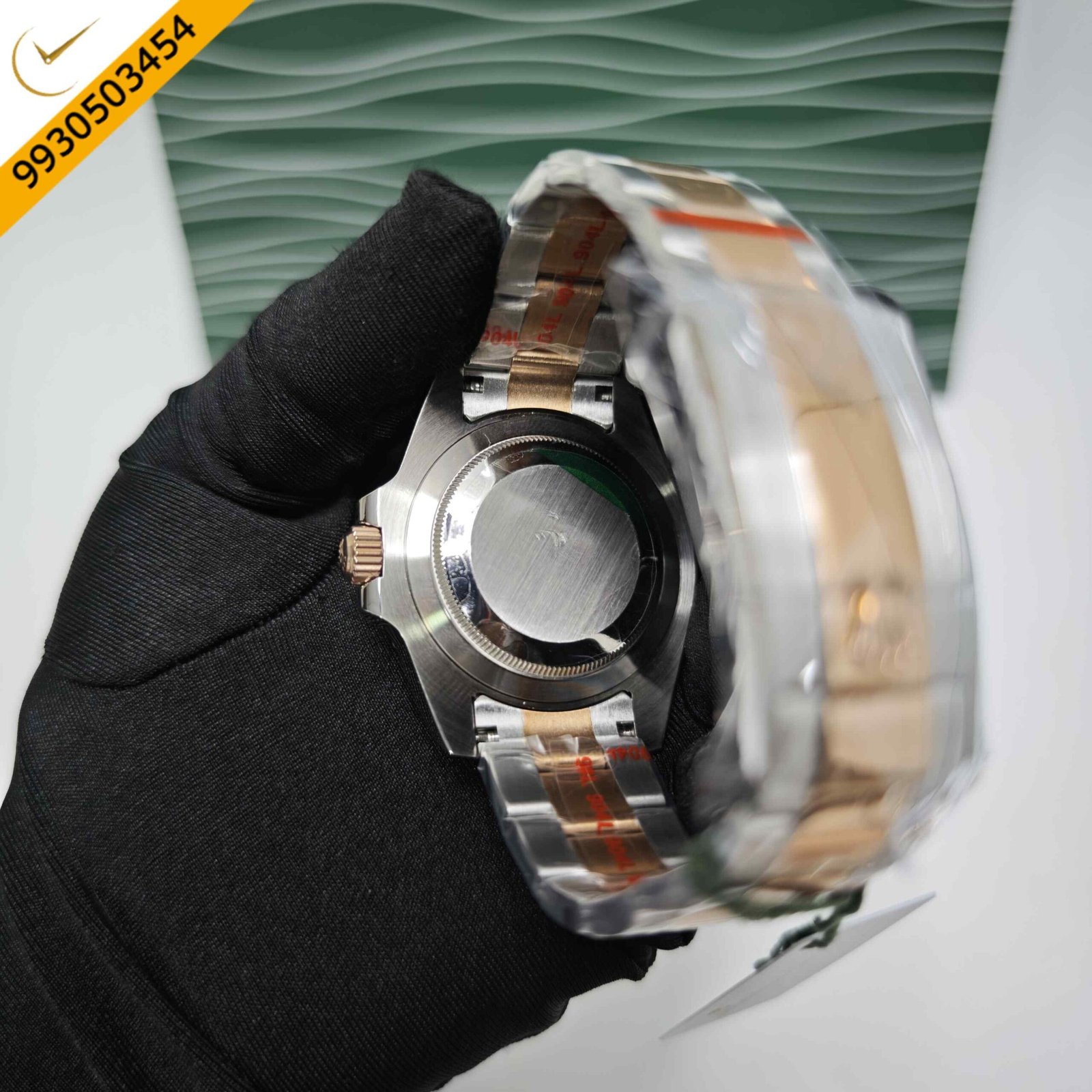 ROLEX GMT-MASTER II Dual Tone Gold Rootbeer Semi ETA Swiss Automatic Watch - Image 2