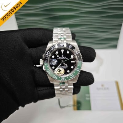 Rolex GMT-Master II “Sprite” Jubilee Bracelet Steel Black Dial Semi ETA Swiss Automatic Watch