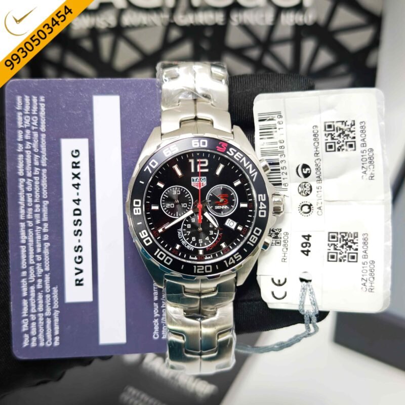 TAG Heuer Formula 1 X Senna Special Edition Steel Black Dial Swiss Watch