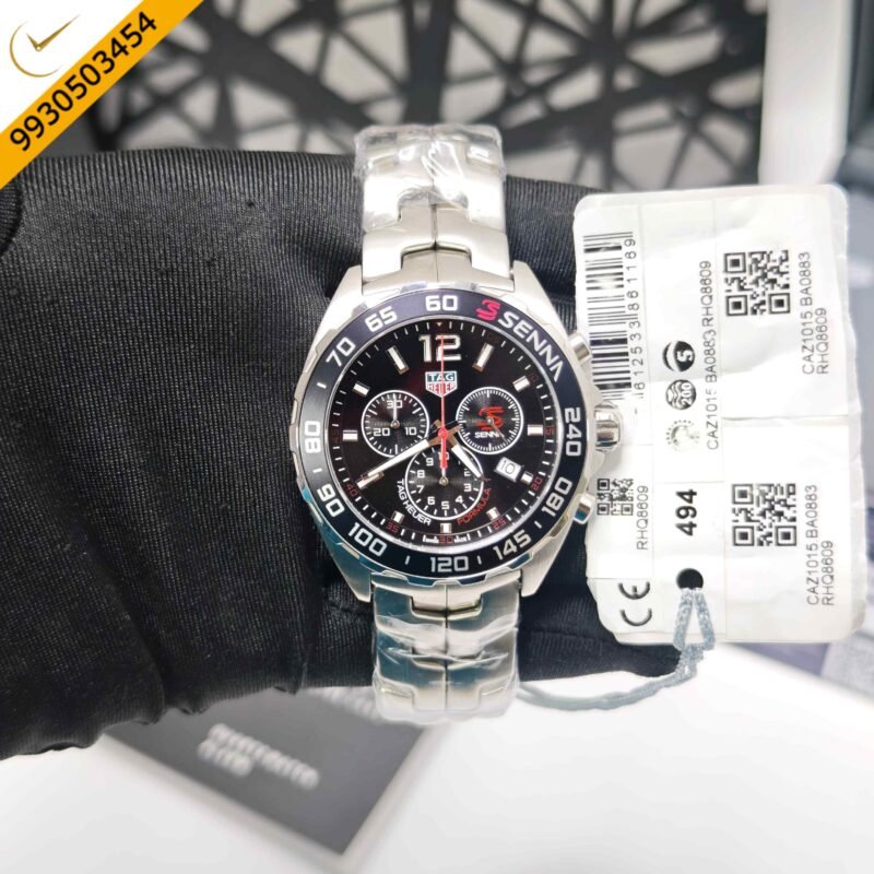 TAG Heuer Formula 1 X Senna Special Edition Steel Black Dial Swiss Watch - Image 2