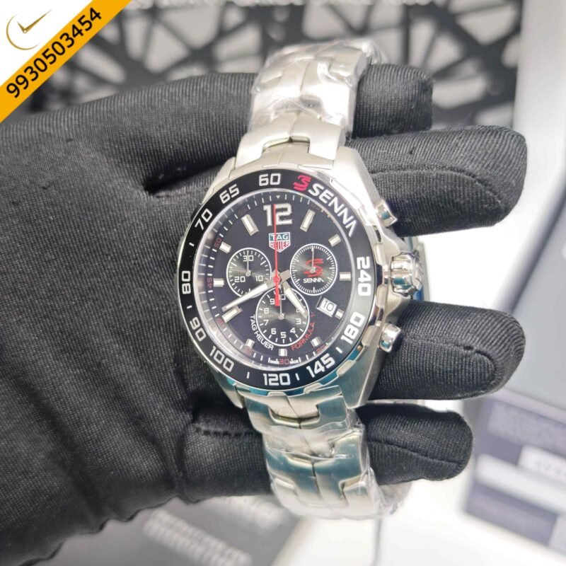 TAG Heuer Formula 1 X Senna Special Edition Steel Black Dial Swiss Watch - Image 4