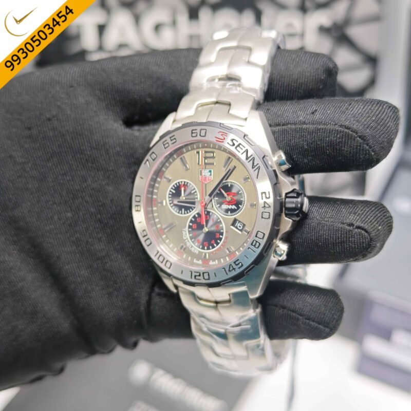 Tag Heuer Formula 1 Chronograph X Senna Edition Steel Light Brown Dial Swiss Watch - Image 3