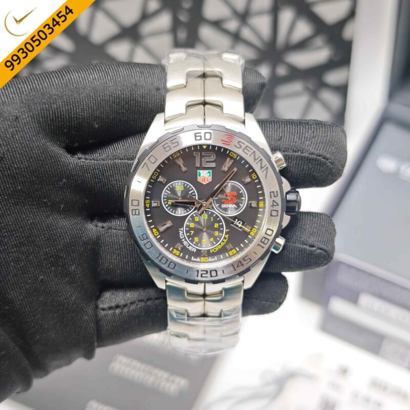 Tag Heuer Formula 1 X Senna Edition Steel Black Dial Swiss Watch - Image 3