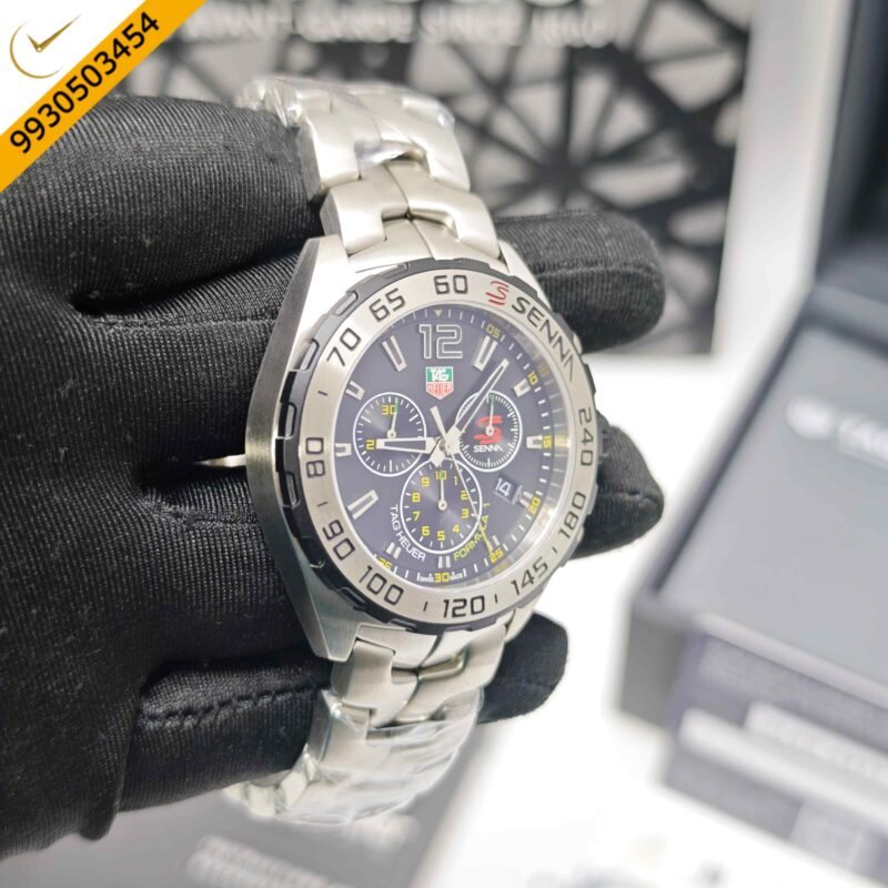 Tag Heuer Formula 1 X Senna Edition Steel Black Dial Swiss Watch - Image 4