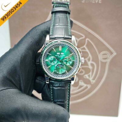 Patek Philippe  Perpetual Calendar Grand Complications Green Dial Swiss Automatic Watch