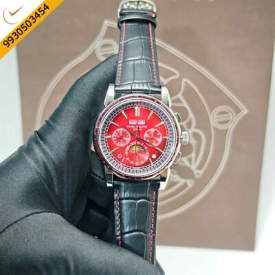 Patek Philippe Perpetual Calendar Grand Complications Red Dial Swiss Automatic Watch