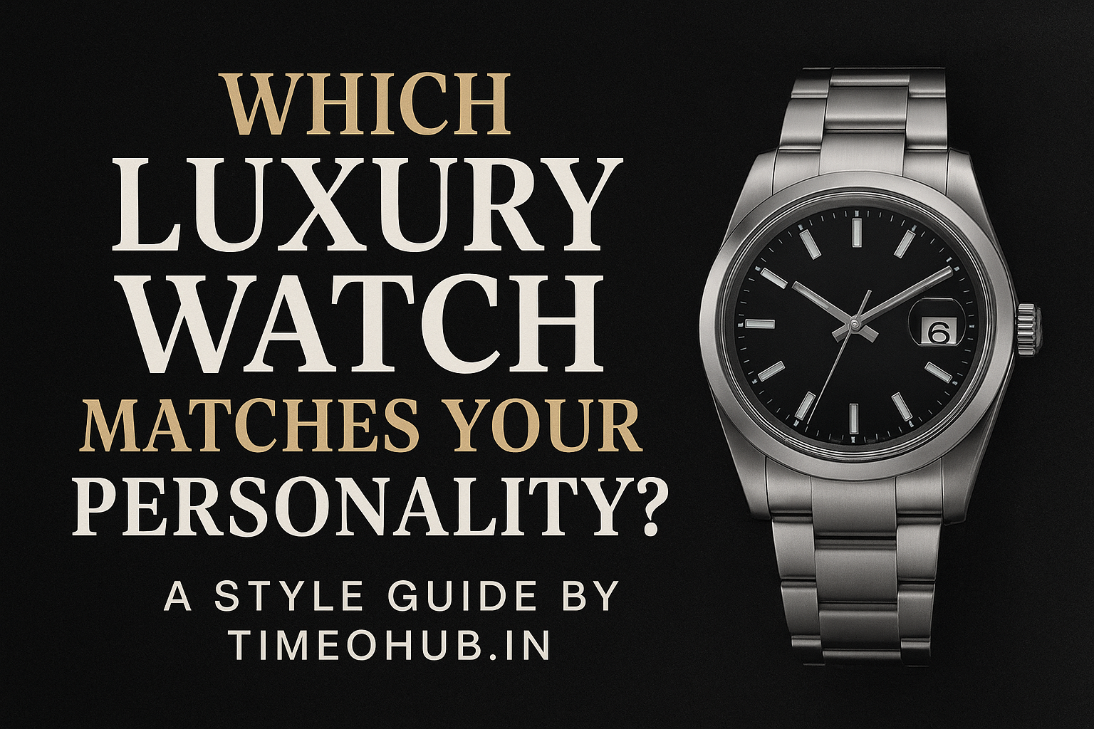 You are currently viewing Which Luxury Watch Matches Your Personality? A Style Guide by Timeohub.in