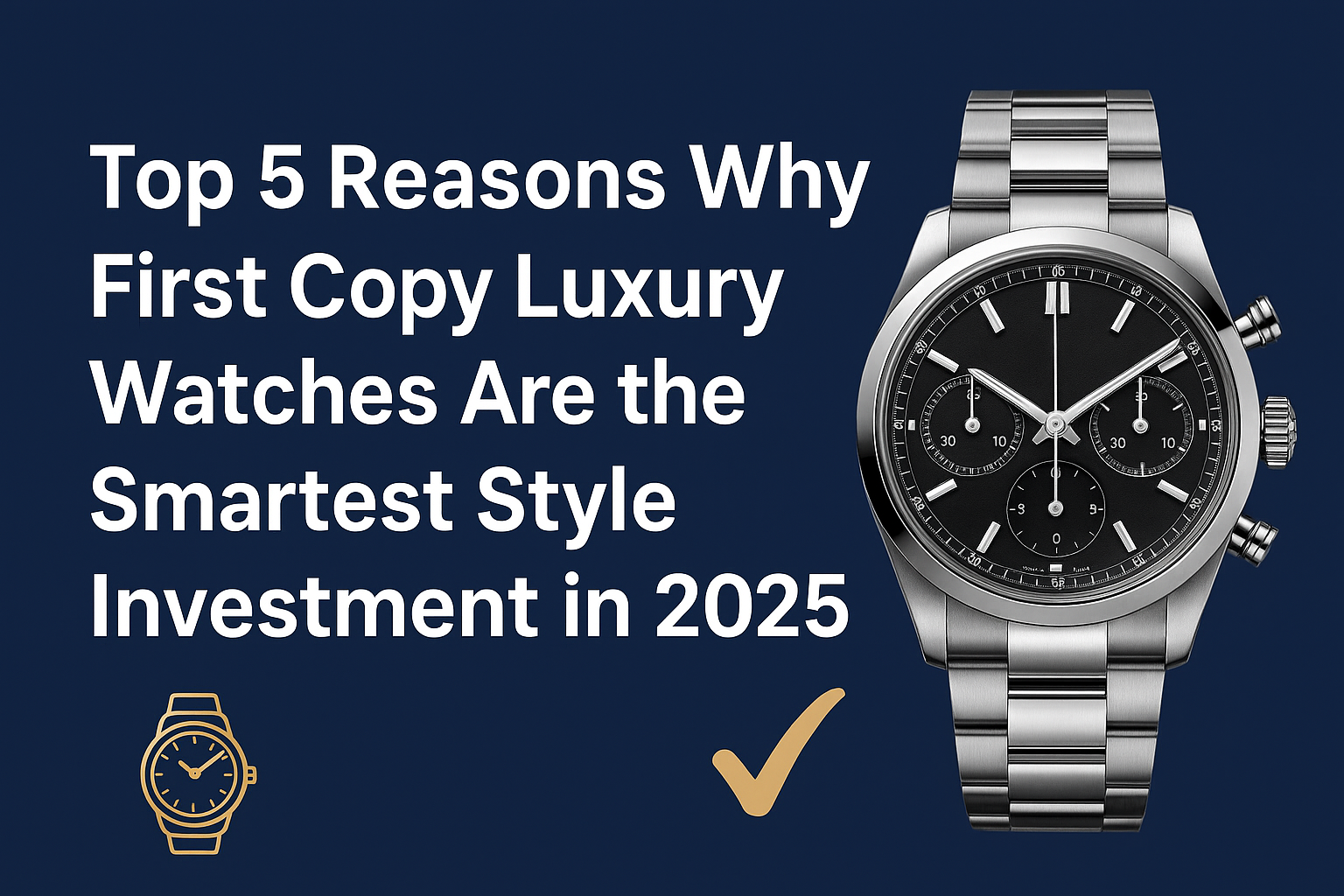 You are currently viewing Top 5 Reasons Why First Copy Luxury Watches Are the Smartest Style Investment in 2025