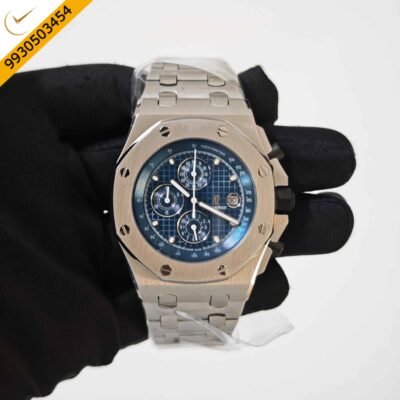 Audemars Piguet Royal Oak Offshore Chronograph Steel Full Blue Dial Swiss Quartz Watch