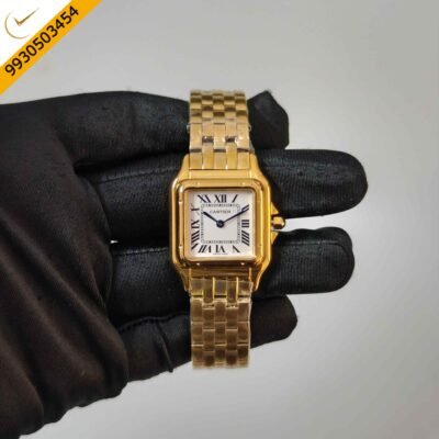 Cartier Panthere de Gold White Dial Swiss Quartz Watch