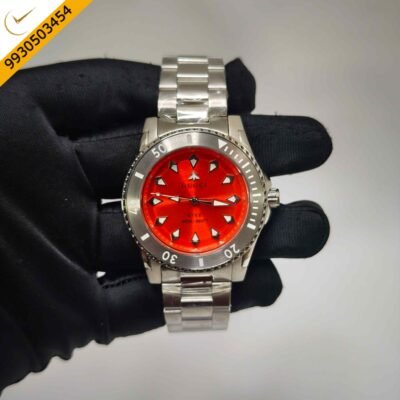 Gucci Dive YA136357 Orange Dial Stainless Steel Swiss Watch