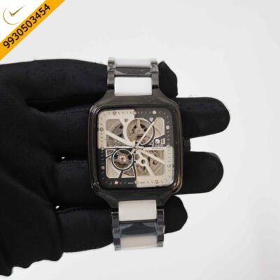 Rado True Square Open Heart Diamonds Limited Black Edition Ceramic skeleton Dial Swiss Automatic Watch