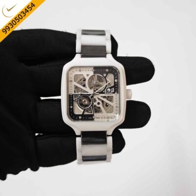 Rado True Square Open Heart Diamonds Limited White Edition Ceramic skeleton Dial Swiss Automatic Watch