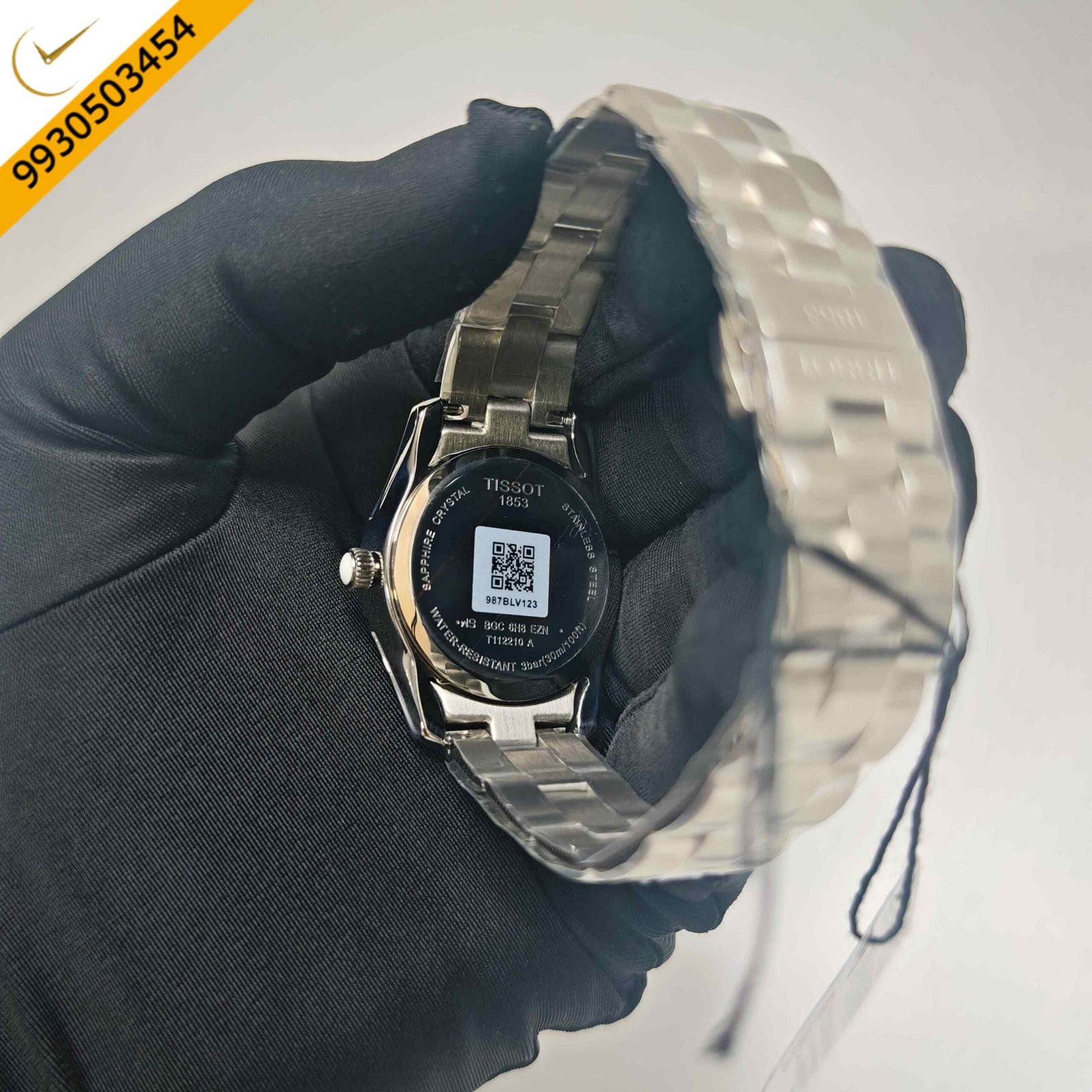 Tissot T-Wave Steel White Mother of Pearl Dial Steel Strap Swiss Quartz Watch - Image 4