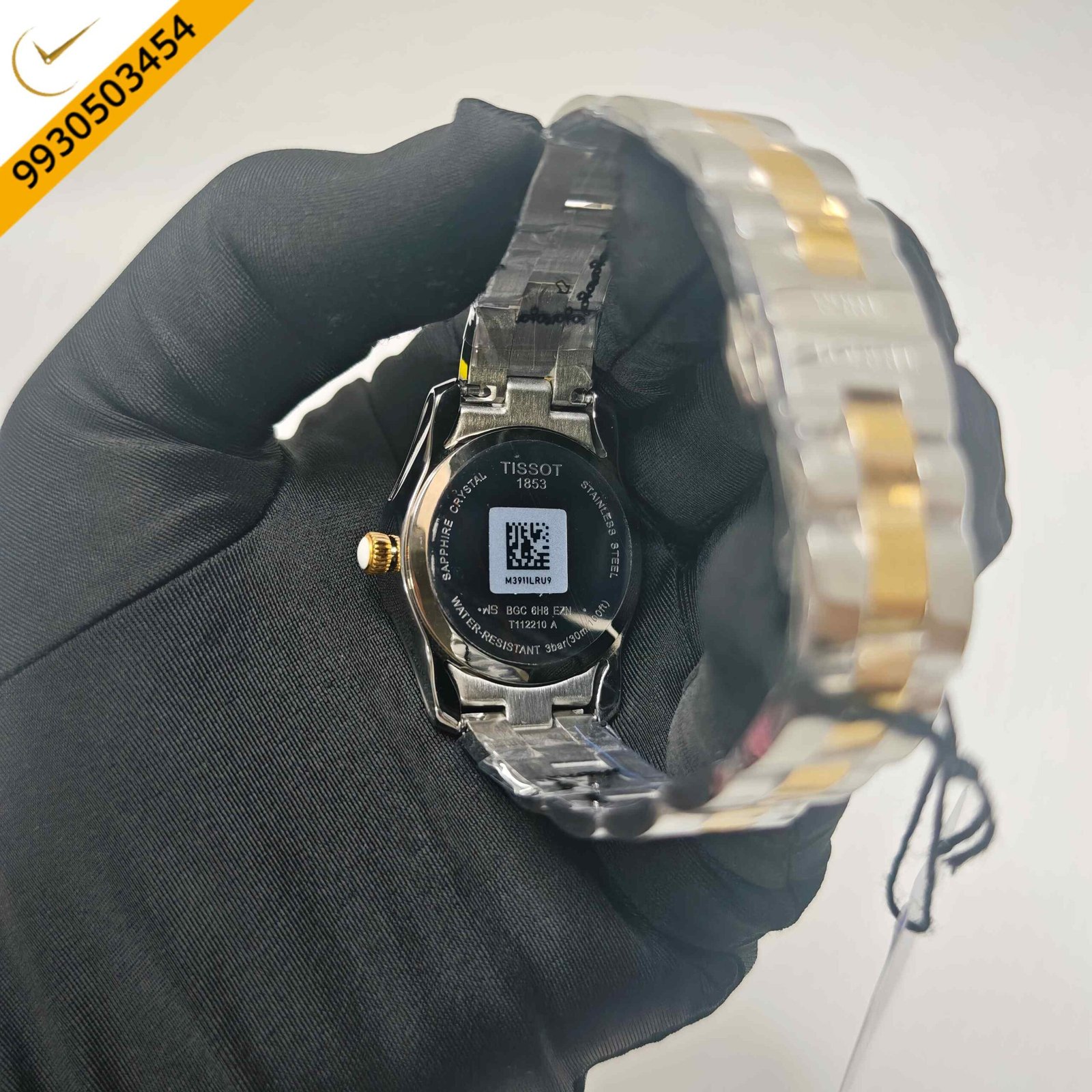 Tissot T Wave White Mother of Pearl Dial Dual Tone Swiss Quartz Watch - Image 4