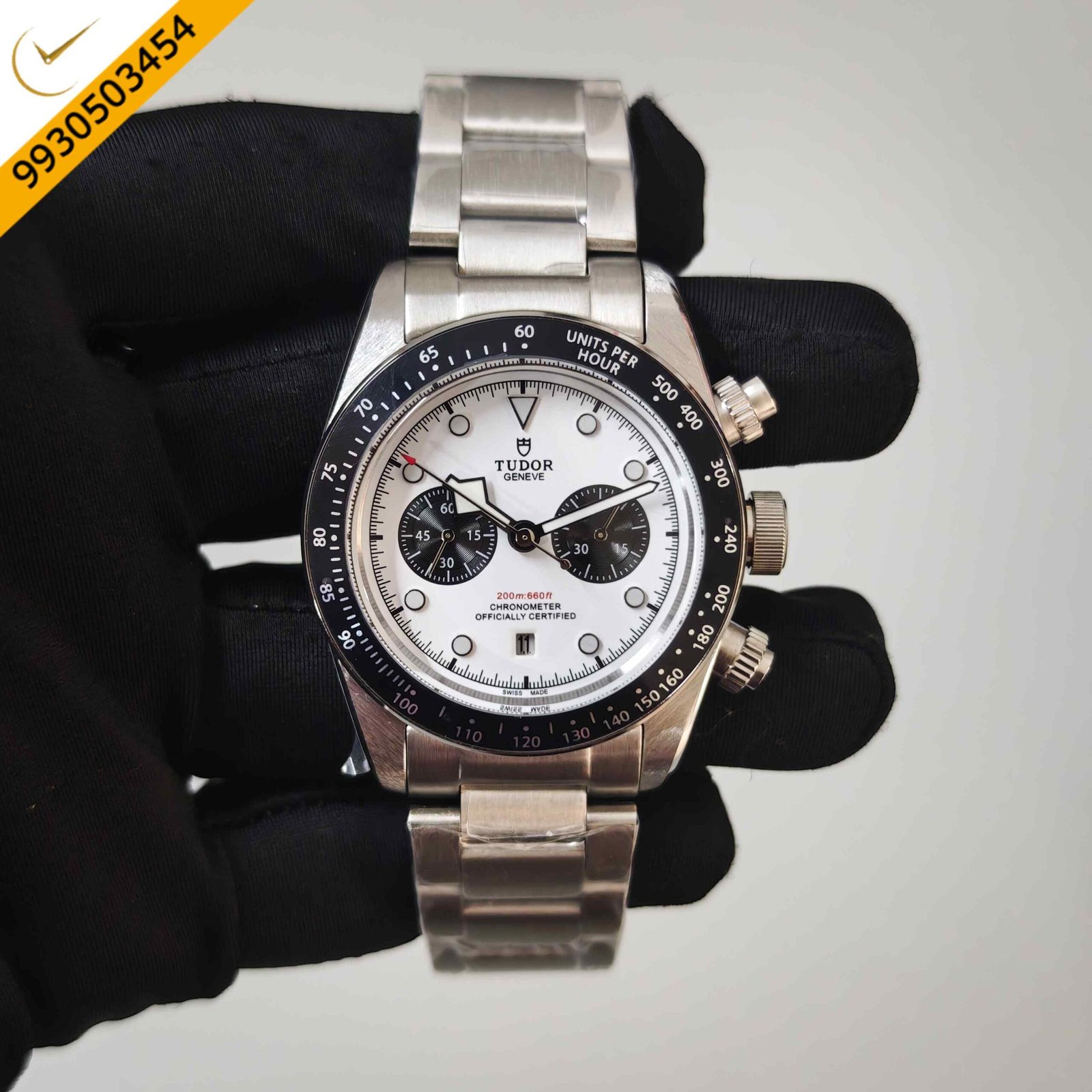 Tudor Black Bay Chronograph Steel White Dial Swiss Automatic Watch