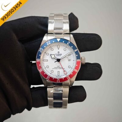 Tudor Black Bay GMT Steel White Dial Pepsi Bazel Swiss Automatic Watch