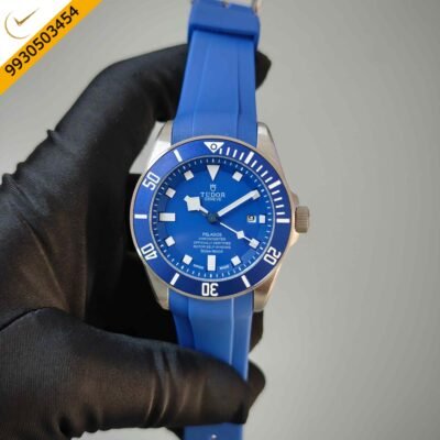 Tudor Pelagos Steel Full Blue Dial Rubber Strap Swiss Automatic Watch