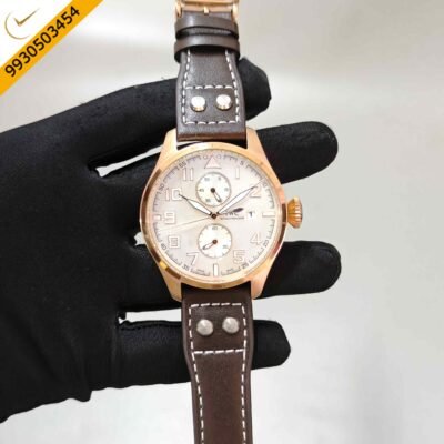 IWC Schaffhausen Big Pilot's Monopusher Edition Rose Gold White Dial Swiss Automatic Watch