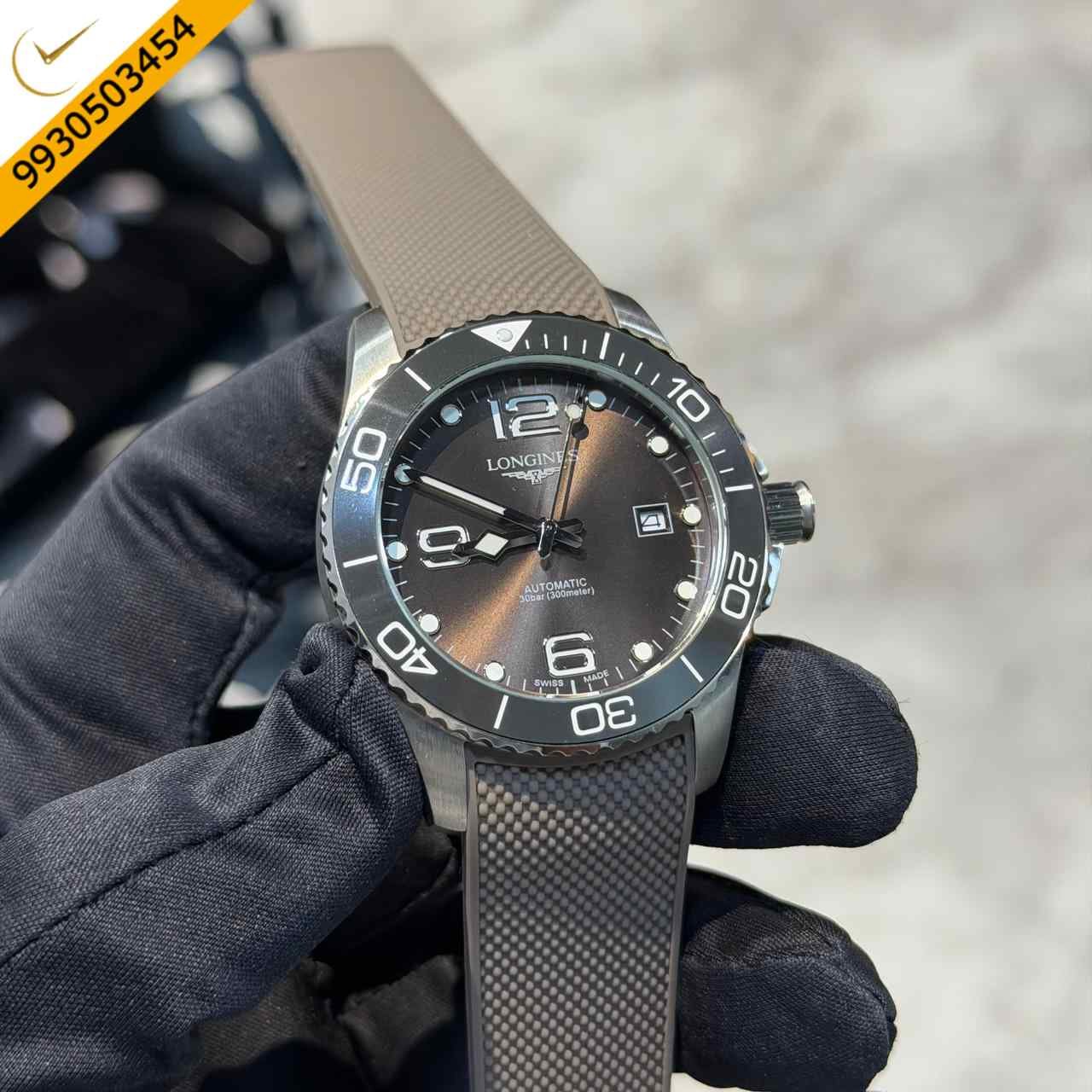 High-End Longines Brown Dial Sports Watch