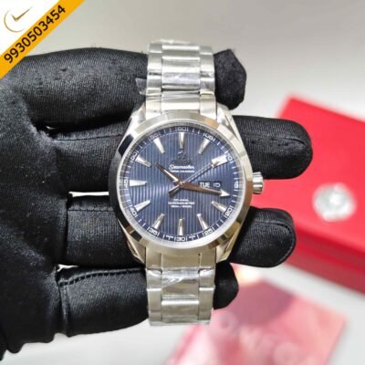 Omega Seamaster Aqua Terra Annual Calendar Steel Dark Blue Dial Swiss Automatic Watch