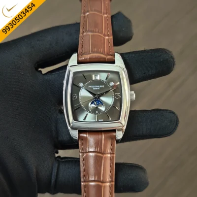 Patek Philippe Gondolo Annual Calendar Steel Dark Silver Dial Swiss Automatic Watch