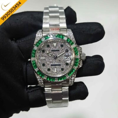Rolex GMT-Master II Steel Full Diamond Dial Swiss Automatic Watch