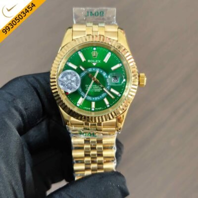 Rolex Sky-Dweller Oyster Perpetual Green Dial Swiss Automatic Watch