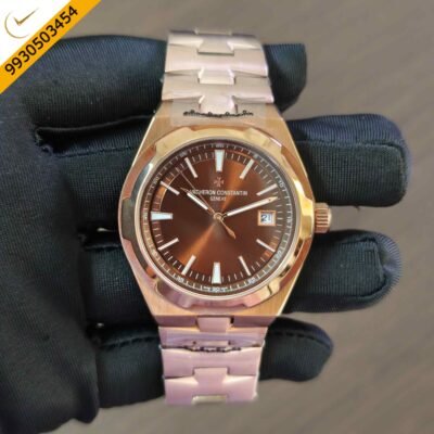 Vacheron Constantin Historiques 222 Rose Gold Steel Brown Dial Swiss Automatic Watch