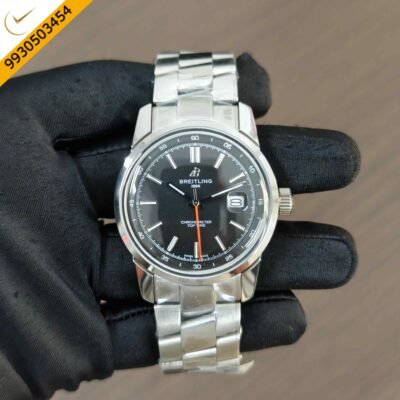 Breitling Chronometer Top Time Steel Black Dial Swiss Automatic Watch