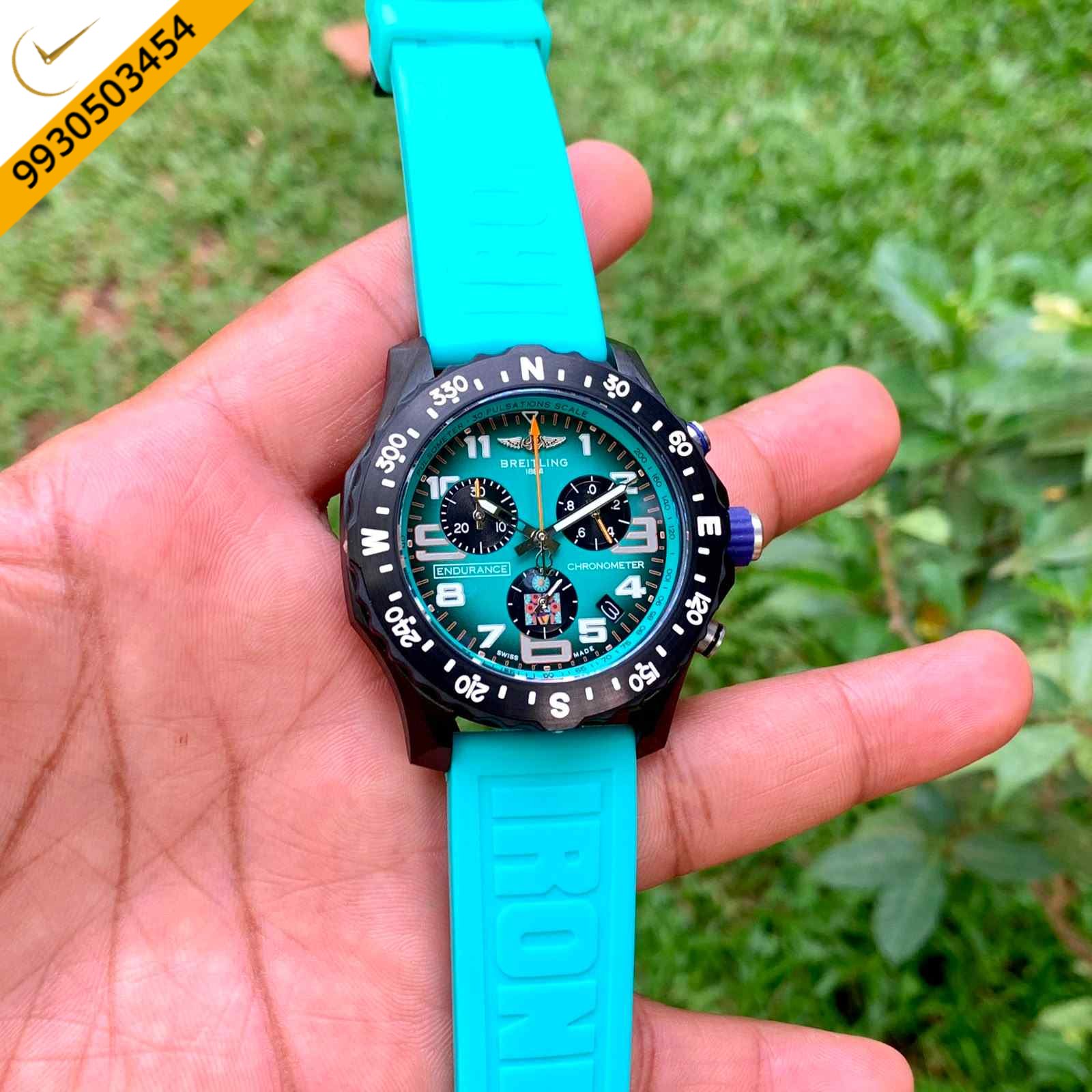 Breitling Endurance Pro Breitlight Tiffany Blue Sports Watch