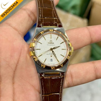 Premium OMEGA Brown Bezel Automatic Watch
