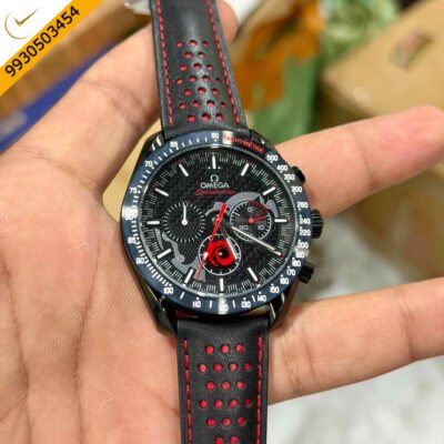 Omega Black Ceramic Moonwatch Luxury Watch