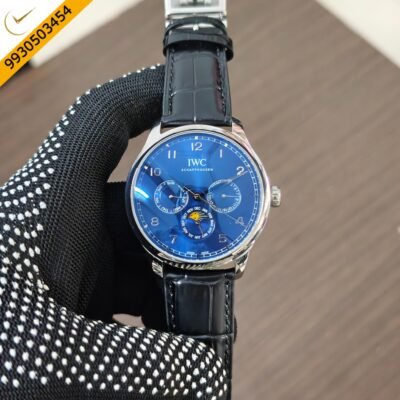 IWC Schaffhausen Portugieser Perpetual Calendar 42 Blue Dial Swiss Automatic Watch