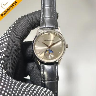 Elegant Swiss Moon Phase Dress Watch