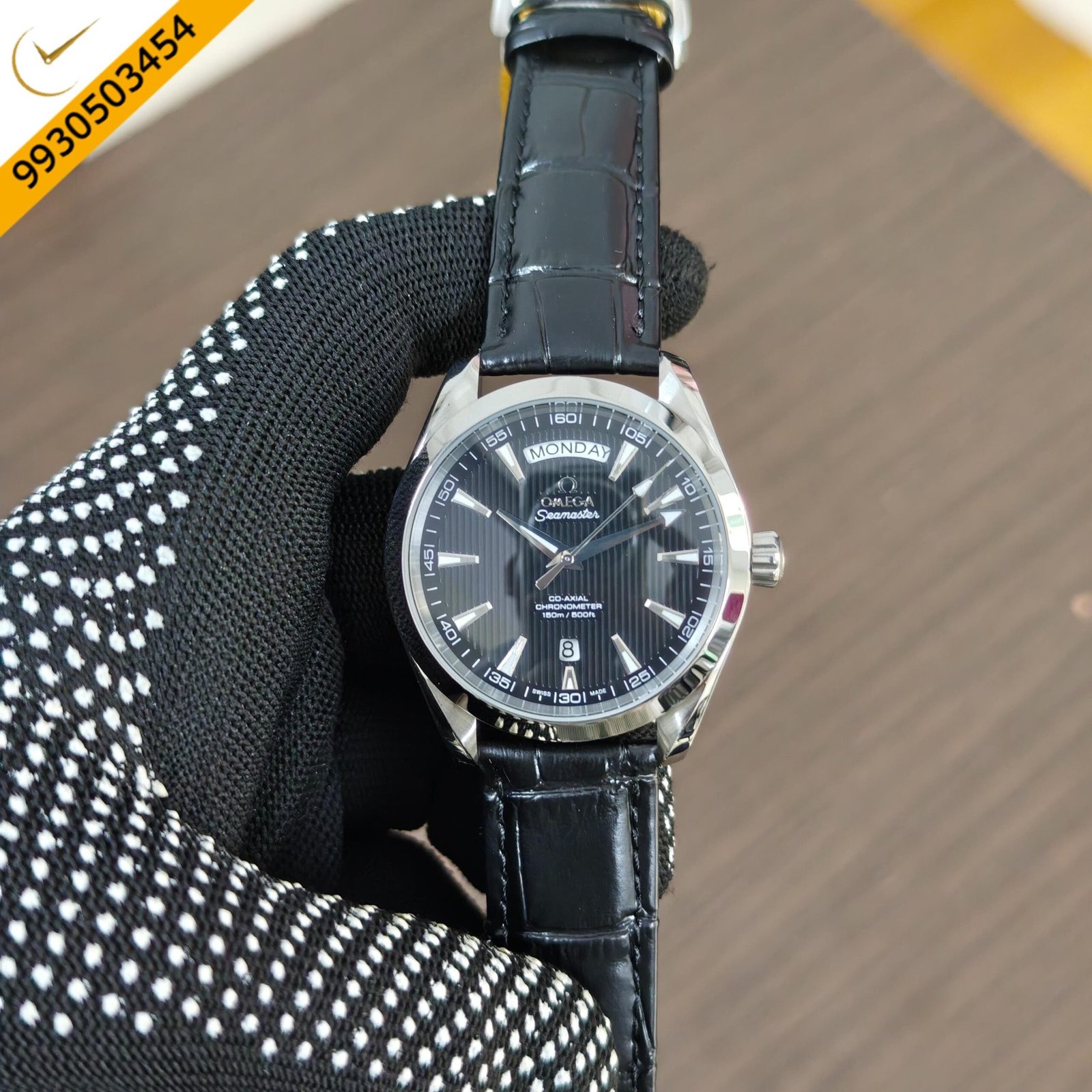 Omega Seamaster Aqua Terra 150M Co-Axial Day-Date Black Dial Swiss automatic Watch