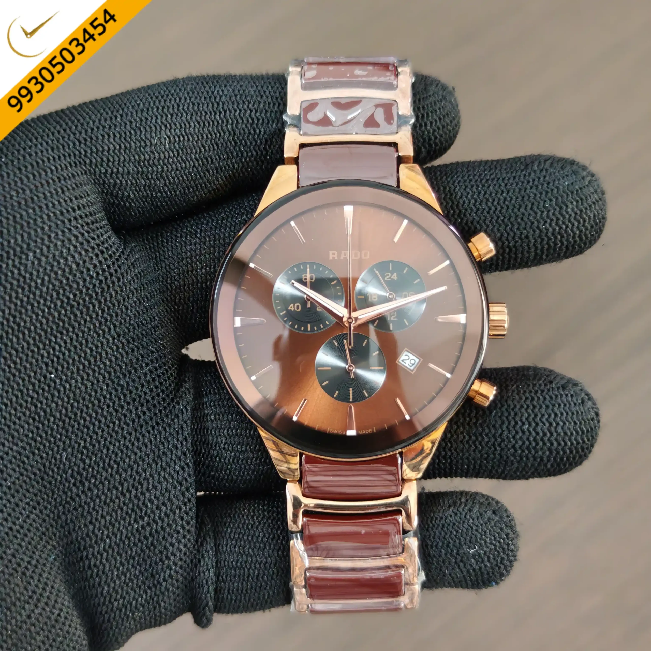 Elegant Rado Centrix Swiss Quartz Chronograph