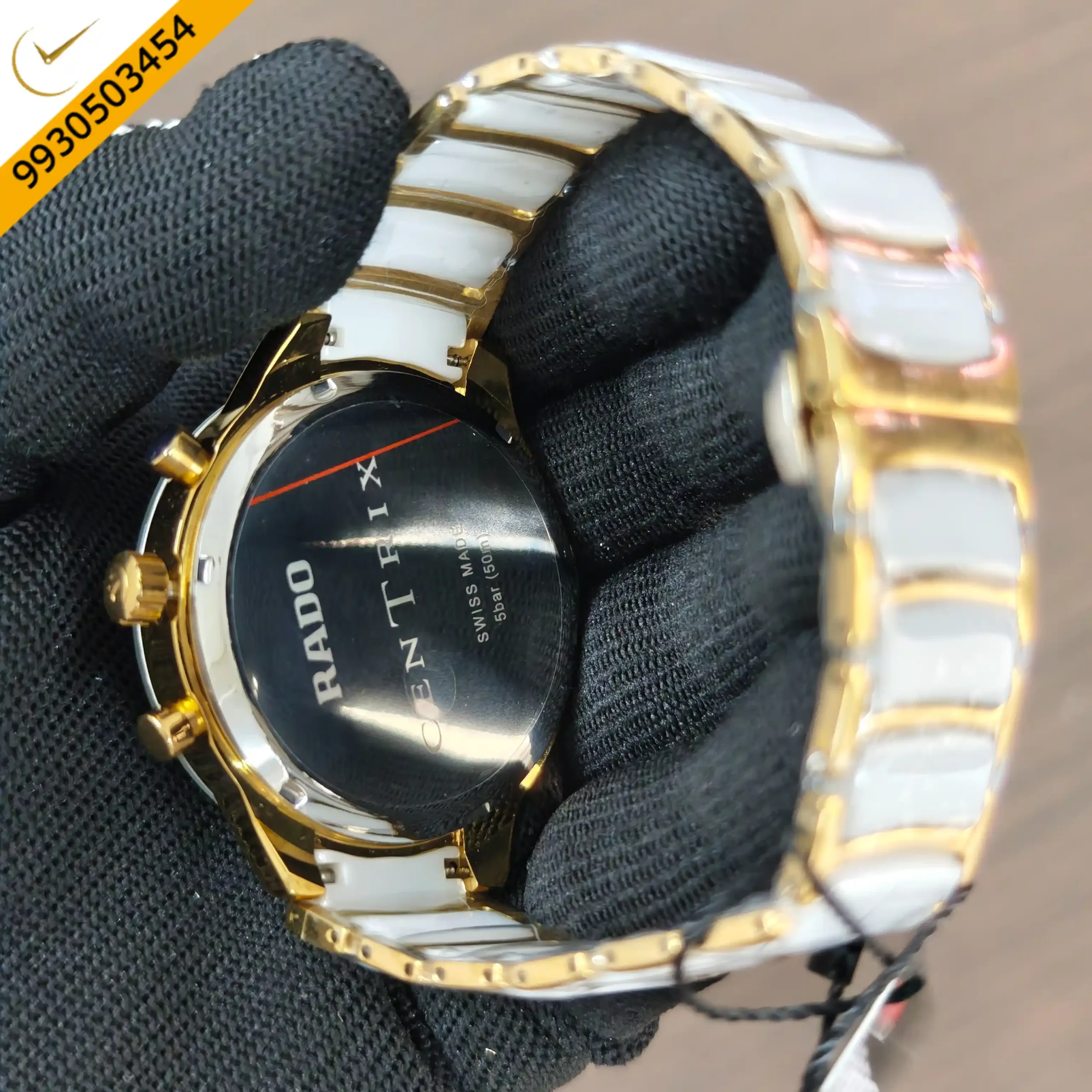 Rado Centrix Chronograph White Gold Swiss Quartz Watch - Image 2