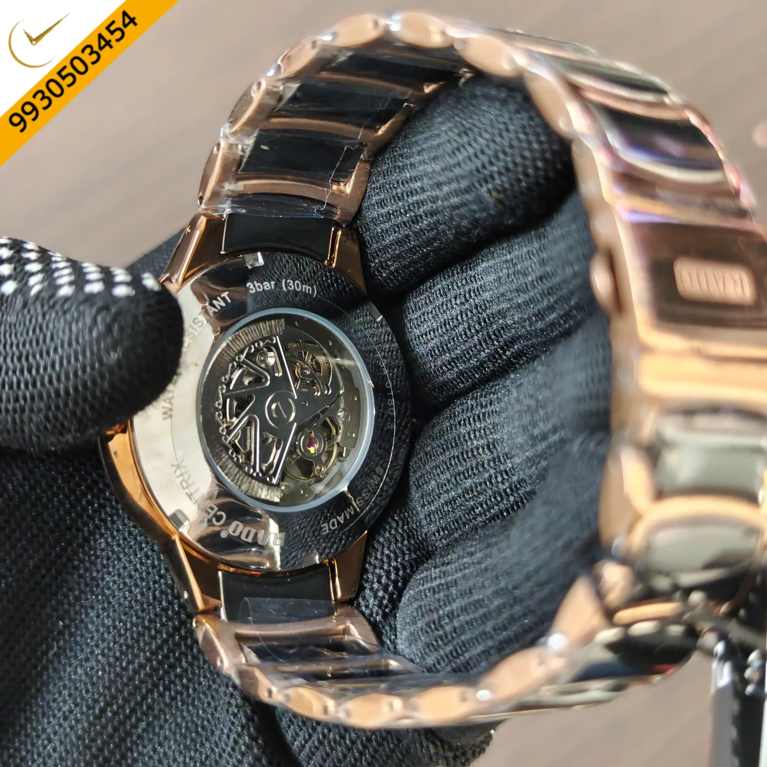 Rado Centrix Silve Dual tone Skeleton Dial Swiss Automatic Watch - Image 2