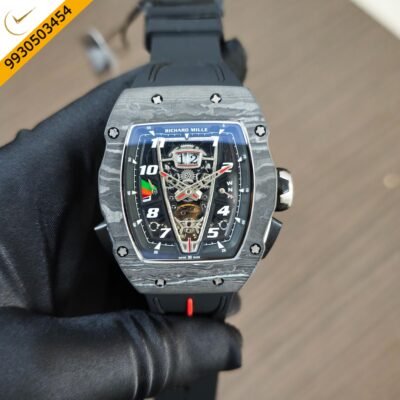 Richard Mille McLaren Speedtail Stainless-steel Silver Tonneau Case Skeleton Dial Silicon Strap Automatic Watch