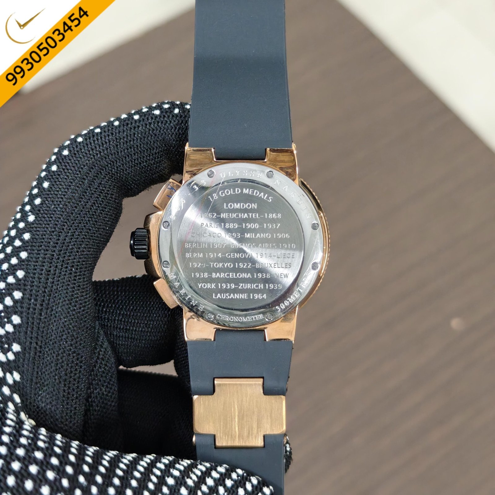 Ulysse Nardin Chronograph Black Dial Swiss Quartz Watch - Image 2