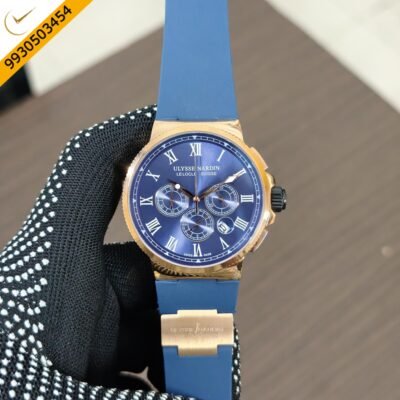 Ulysse Nardin Chronograph Blue Dial Swiss Quartz Watch