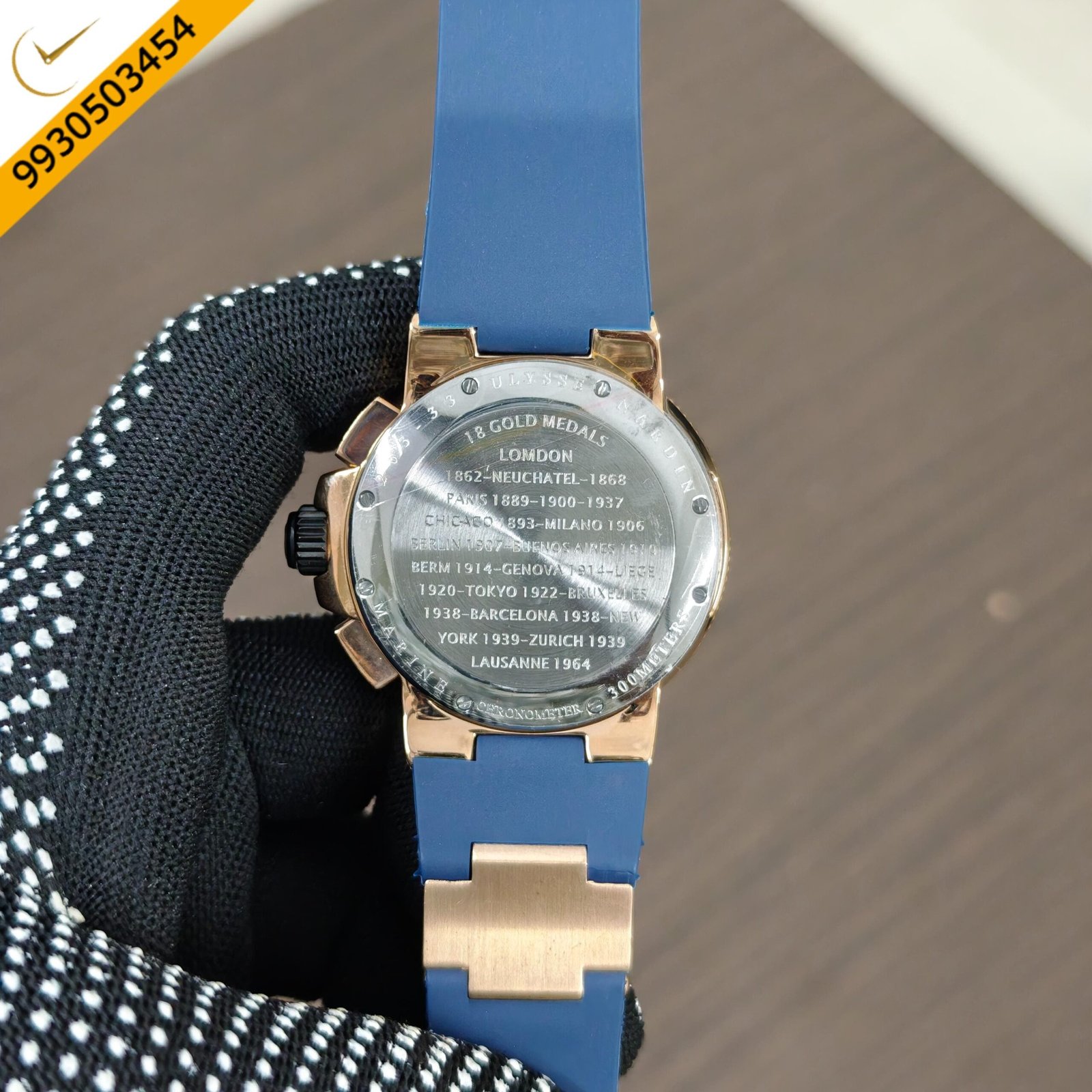 Ulysse Nardin Chronograph Blue Dial Swiss Quartz Watch - Image 2