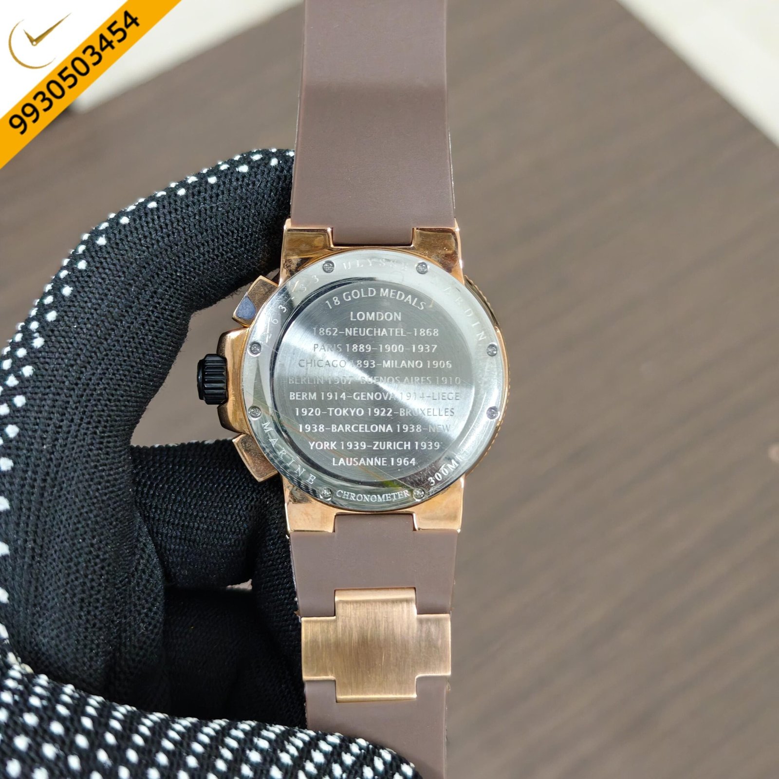 Ulysse Nardin Chronograph Brown Dial Swiss Quartz Watch - Image 2