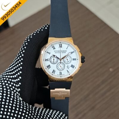 Ulysse Nardin Chronograph White Dial Swiss Quartz Watch