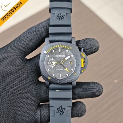 Panerai Submersible Navy SEALs Carbotech Rubber Strap Swiss Automatic Watch